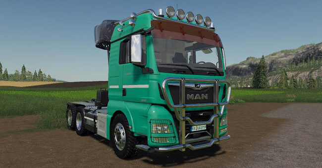 Мод грузовик MAN TGX Forest Semitrailer Pack v1.0.0.0 FS19