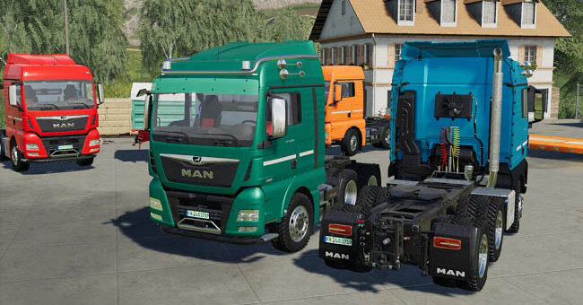 Мод ПАК MAN TGX Semi-Truck Pack v1.0.0.0 Farming Simulator 19