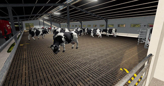Мод коровник Modern Cow Barn v1.0.0.0 Farming Simulator 19