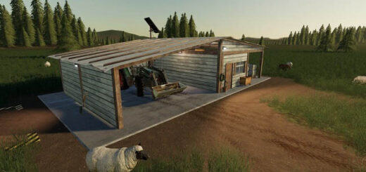 Мод овчарня Open Sheep Pasture v1.0.0.1 Farming Simulator 19
