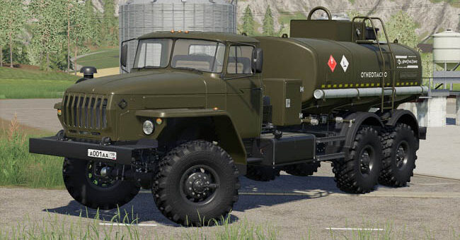 Мод грузовик УРАЛ 4320-60 АЦВ/АТЗ v1.0.0.0 ФС19