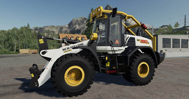 Мод погрузчик New Holland W-190 Forestier v2.0 FS19