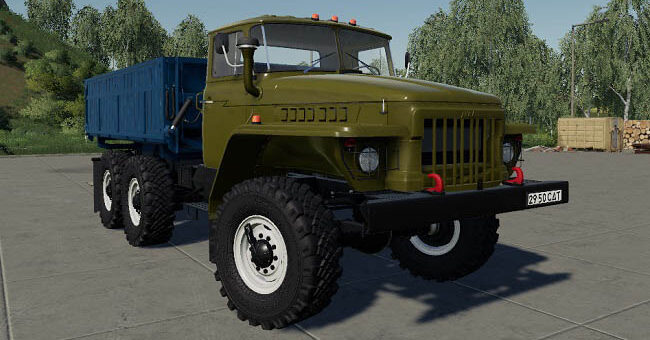 Мод грузовик Урал-5557/375 v1.0.0.1 Фарминг Симулятор 2019
