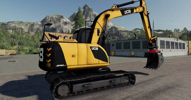 Мод экскаватор JCB JS130LC v1.0.0.0 Farming Simulator 19