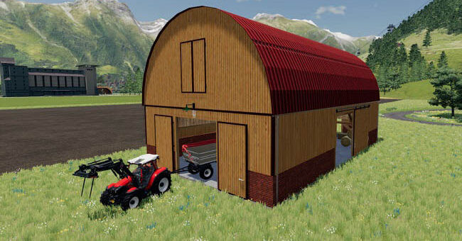 Мод амбар Straw And Hay Storage v1.0.0.0 Farming Simulator 19