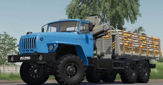 Мод грузовик УРАЛ 4320-60 Манипулятор v1.0.1.0 ФС19