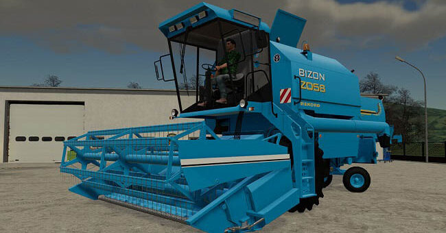 Мод комбайн Bizon Z058 NH v1.0.5.0 Farming Simulator 19