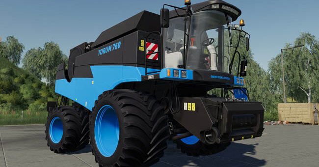 Мод комбайн Rostelmash Torum 760 Blue v3.0 ФС19