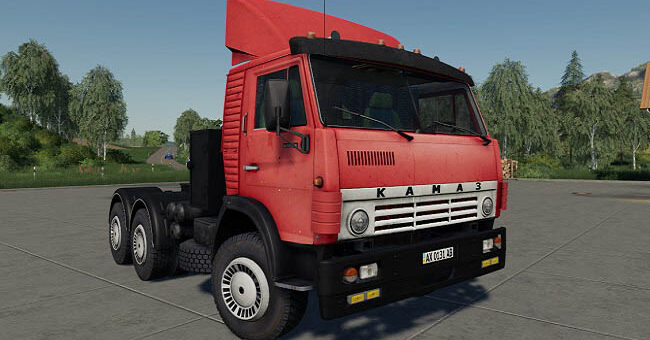 Мод тягач KamAZ 54112 v1.0.0.0 Фермер Симулятор 19
