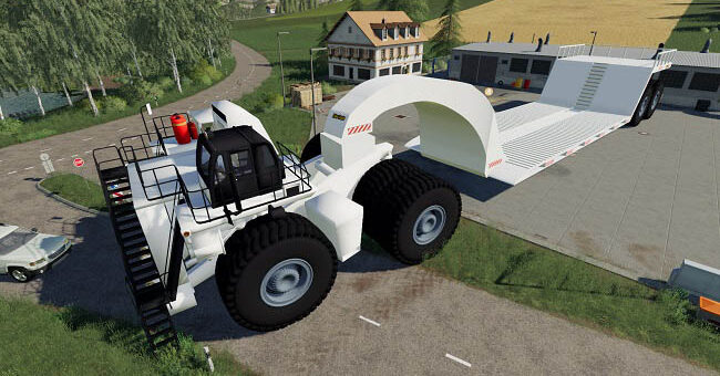 Мод грузовик Liebherr T284 + Megatrailer (short version) v0.1 FS19