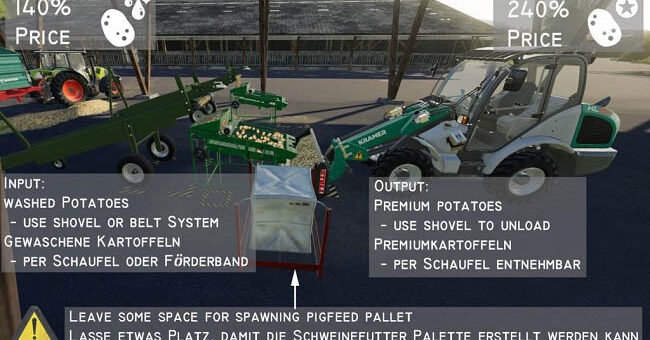 Мод Potatosorter v2.0.0.0 Farming Simulator 19