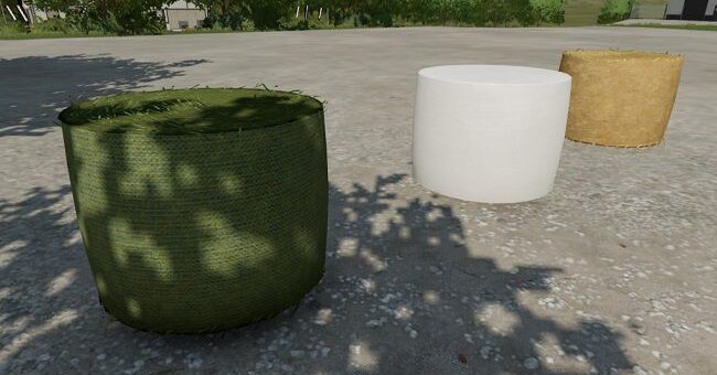 Мод тюки Medium Bales Round Straw, Hay and Silage v1.0.0.0 FS22