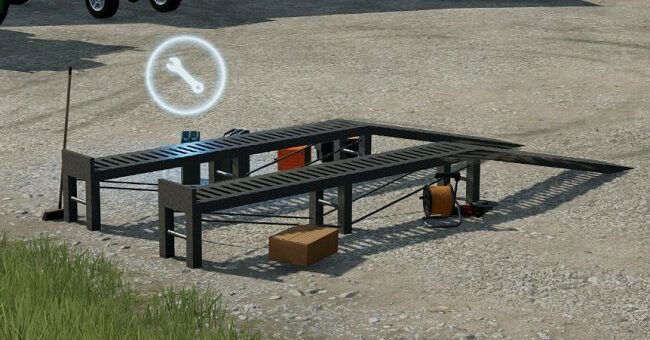 Мод рампа Vehicle Workshop Ramps v1.0.0.0 FS22