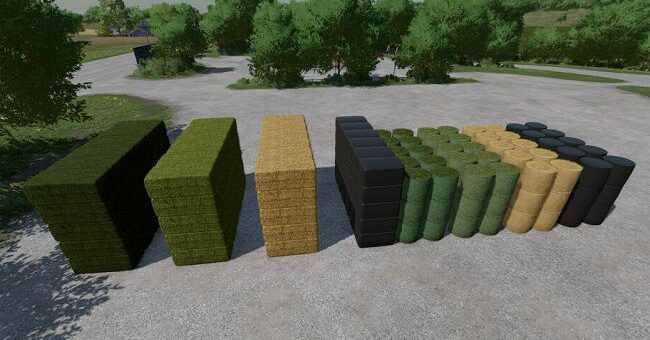 Мод Buyable Large Stack Of Bales v1.0 Farming Simulator 22