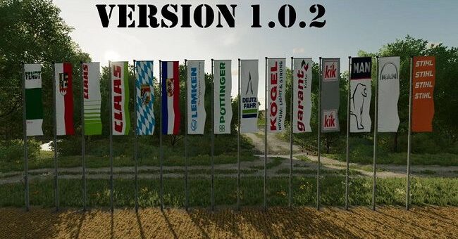 Мод ПАК Flag Set v1.0.4 Farming Simulator 2022