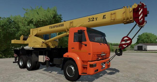 Мод автокран Камаз v1.1.0.0 Farming Simulator 22