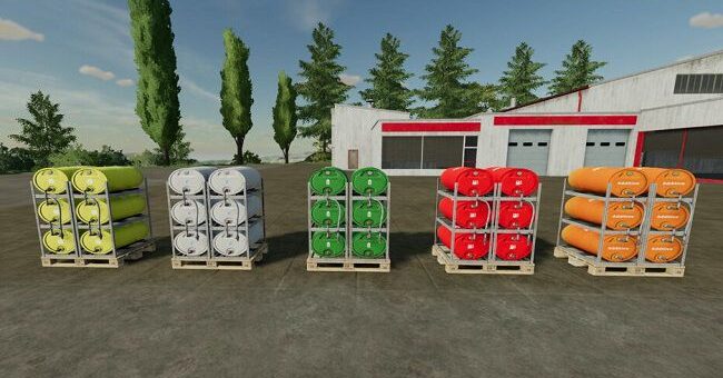 Мод бочки Liquid Barrels v1.0 Farming Simulator 2022