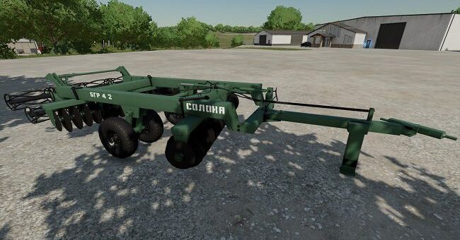 Мод борона БГР-4.2 Солоха v1.0 Фарминг Симулятор 2022