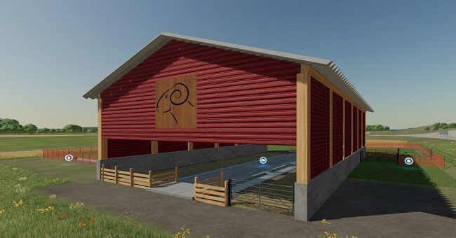 Мод овчарня Great Sheepfold v1.0.0.2 Farming Simulator 22