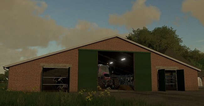 Мод коровник Old Cowshed v1.0 Farming Simulator 2022
