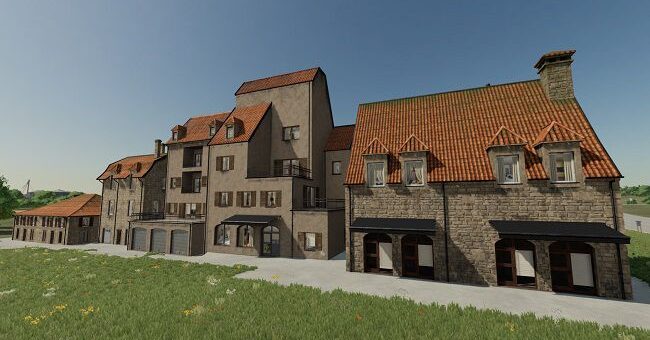 Мод ПАК Rental houses v1.2.0.0 Farming Simulator 2022