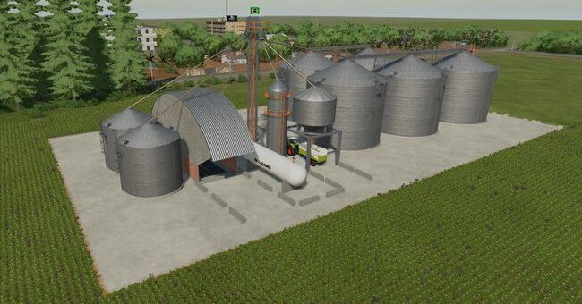Мод силос Brazilian Mega Silo v1.0 Farming Simulator 22