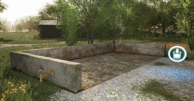Мод Concrete Manure Storage v1.0.0.1 Farming Simulator 22