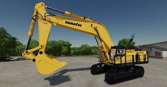 Мод экскаватор Komatsu PC 1250 v2.0.0.0 Farming Simulator 22