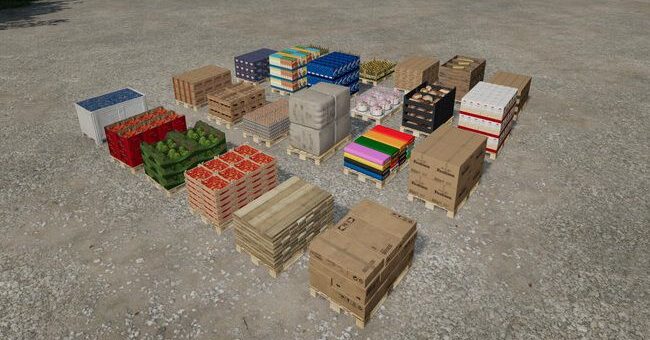 Мод скрипт Liftable Pallets v1.0 Farming Simulator 2022