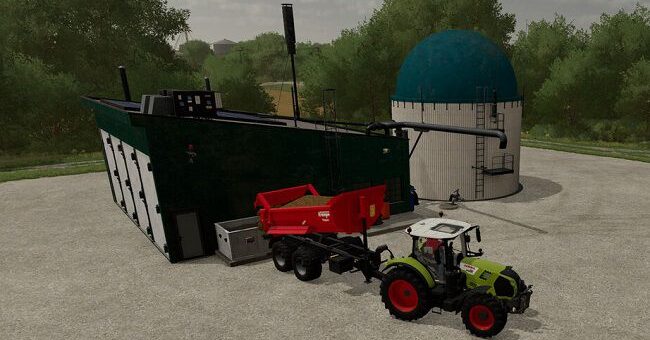 Мод биогаз Mini Biogas Plant v1.0 Farming Simulator 22