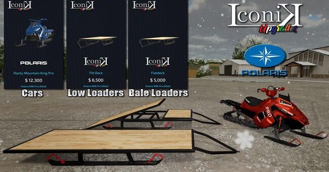 Мод ПАК Iconik Polaris RMK v1.0 Farming Simulator 22