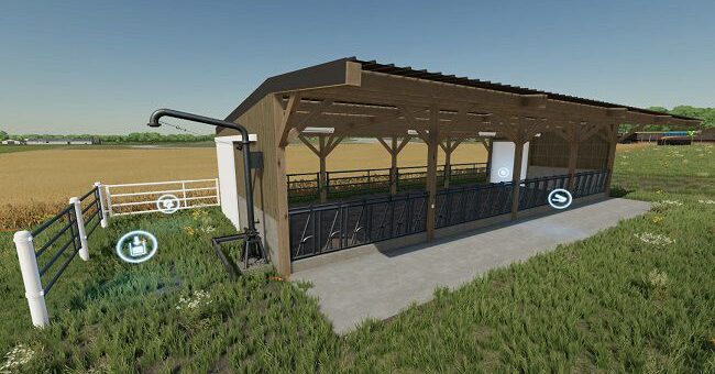 Мод коровник Stabulation Vaches Allaitantes v1.0 FS22