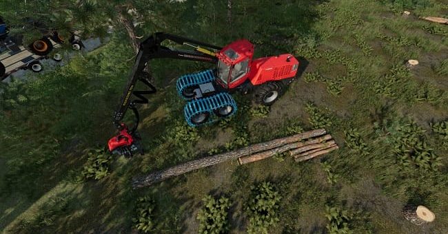 Мод скрипт Extended Wood Harvester Cutting v1.0 FS22