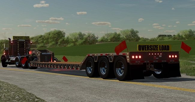 Мод трал Globe 50 Ton Lowbed v1.0 Farming Simulator 2022