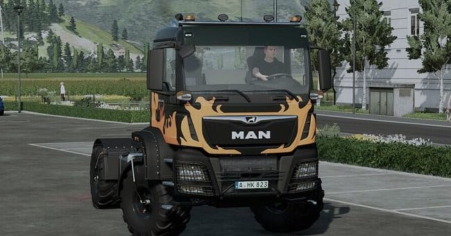 Мод тягач MAN TGS Agri Version v1.0 Farming Simulator 22