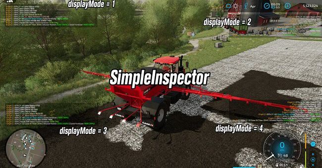 Мод скрипт Simple Inspector v1.0.2.0 Farming Simulator 22