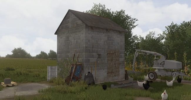 Мод курятник Small Chicken Coop v1.0 Farming Simulator 22