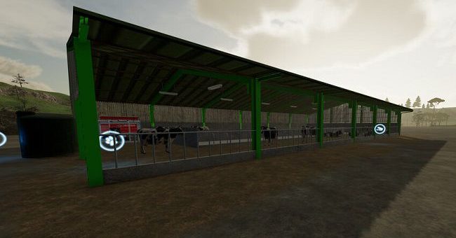 Мод коровник Winter Cow Barn v1.1 Farming Simulator 22
