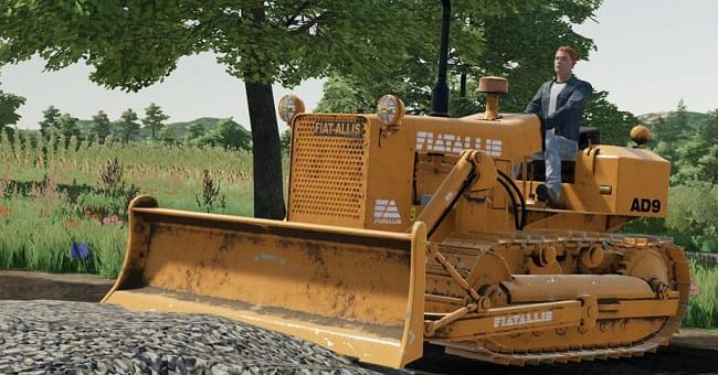 Мод трактор Fiat-Allis Ad9 v1.1.0.0 Farming Simulator 22