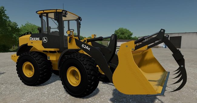 Мод погрузчик John Deere Pay Loader v1.0 Farming Simulator 22