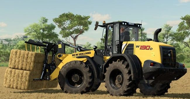 Мод погрузчик New Holland W190D v1.0 Farming Simulator 22