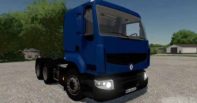 Мод тягач Renault Premium v1.0.0.1 Farming Simulator 2022