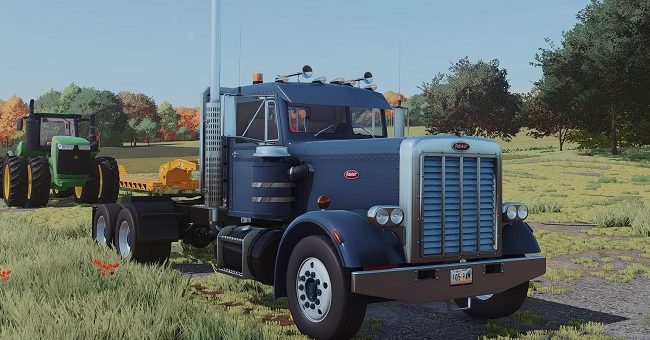 Мод тягач 1967 Peterbilt 359 v1.0 Farming Simulator 22