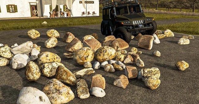 Мод камни Dynamic Rocks v1.0 Farming Simulator 22