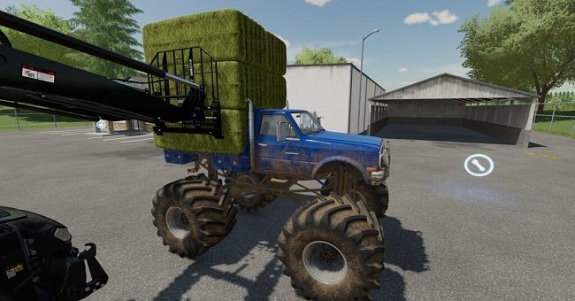Мод авто Flatbed Monster Truck v1.0 Farming Simulator 22