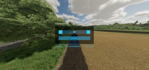 Мод скрипт Fov Control v1.0 Farming Simulator 22